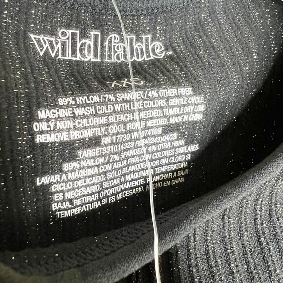 NEW Wild Fable Hematite Metallic Short Sleeve Seamless Baby T-Shirt XXS - Picture 4 of 6